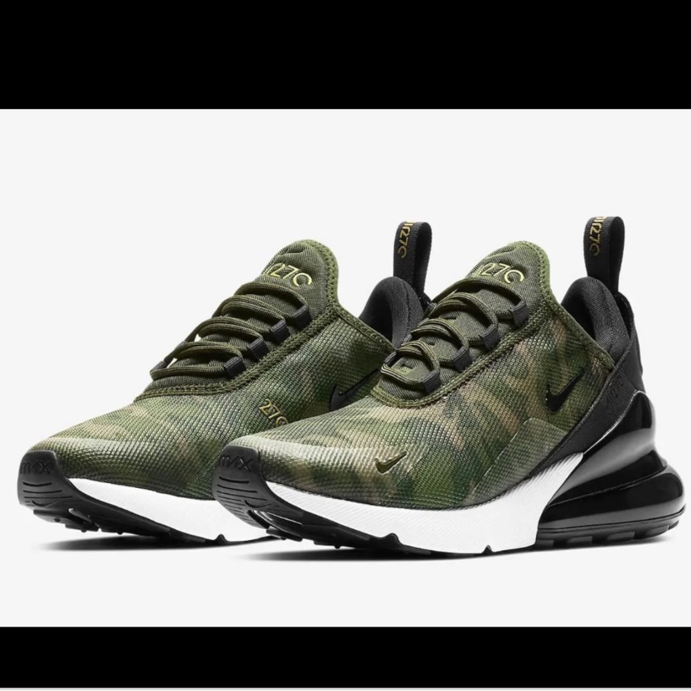 Nike Air Max 270🔴camo athletic shoes Men’s Size 12